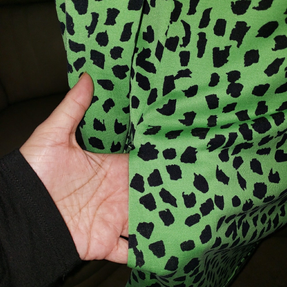 Diane von  Furstenberg Dress Green animal print - Picture 3 of 7